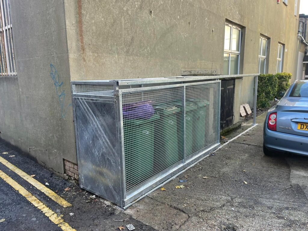 Welding completed for Sliding Bin Stores - Folkestone